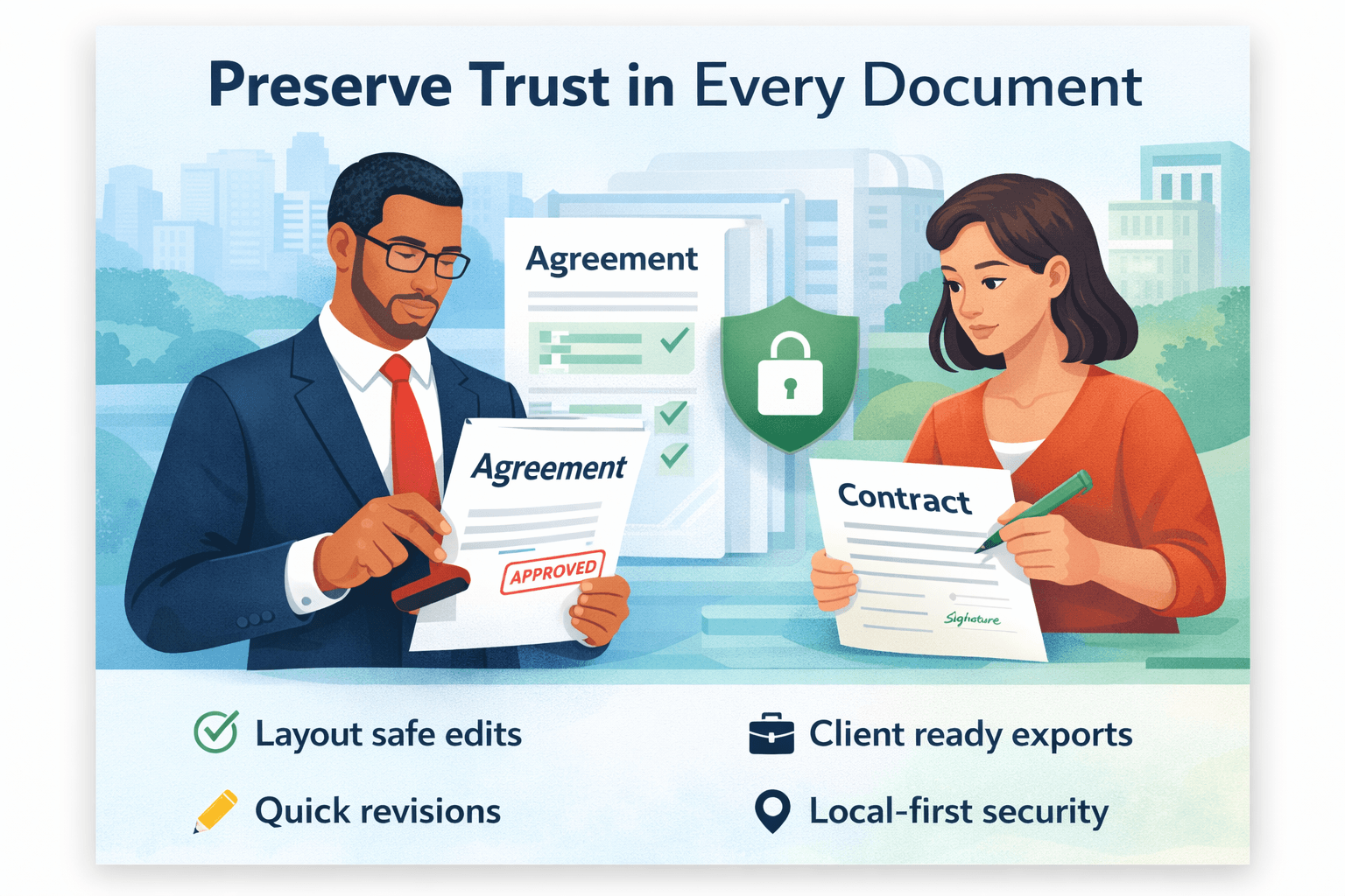 Preserve Trust in Every Document with secure PDF editing