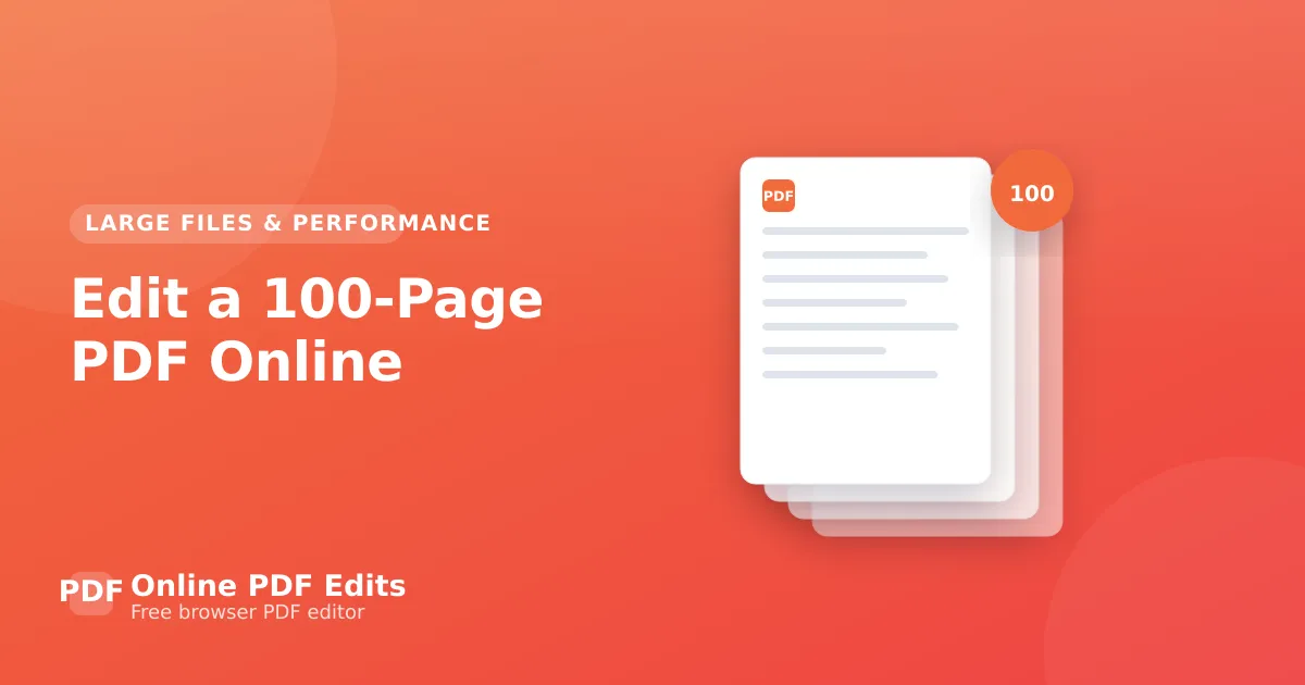 Edit a 100-Page PDF Online — Online PDF Edits
