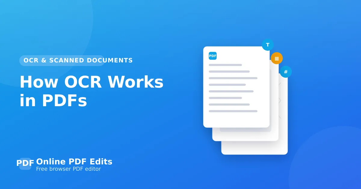 How OCR Works in PDFs — Online PDF Edits
